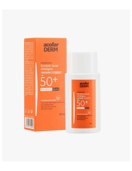 Acofarderm fluida facial con color SPF50+ 50ml