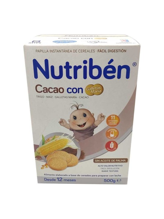 Nutriben Cacao Con Galletas Maria 500 G
