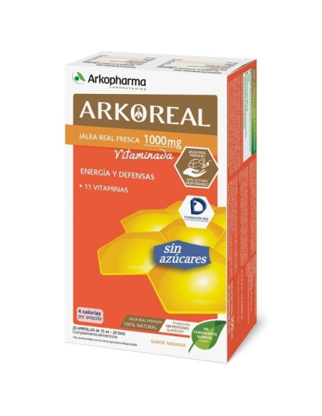 ARKOREAL JALEA REAL VITAMINADA SIN AZUCAR 15 ML