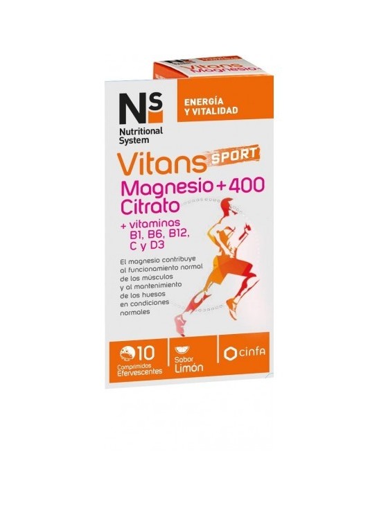 NS VITANS MAGNESIO CITRATO +400 10 COMP EFERVESC