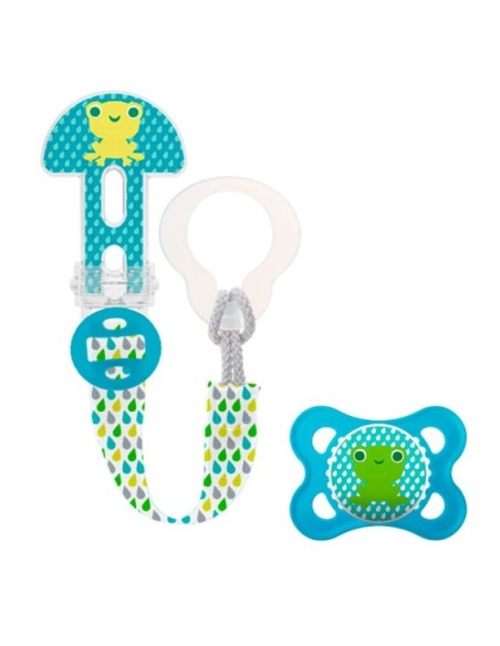 BROCHE PARA CHUPETE MAM CLIP IT! AZUL