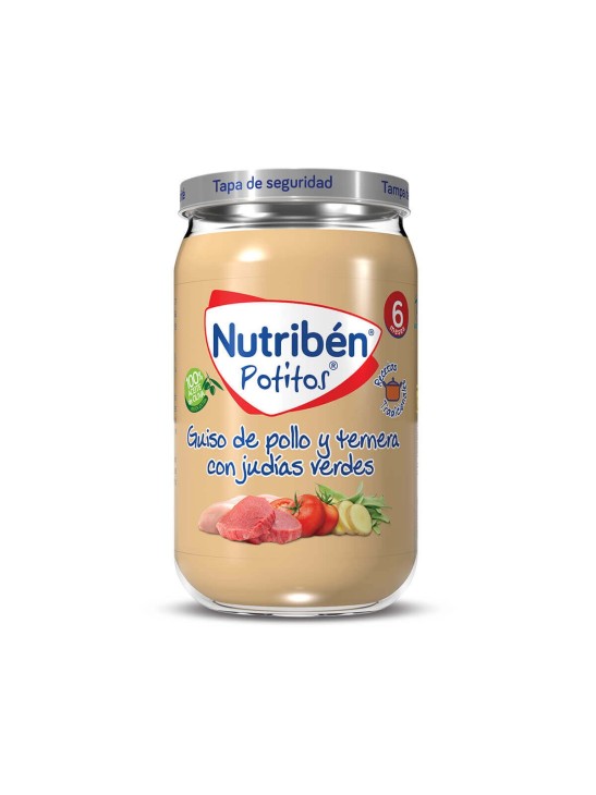 NUTRIBÉN POTITOS +6MESES. GUISO DE POLLO Y TERNERA CON JUDÍAS VERDES 2