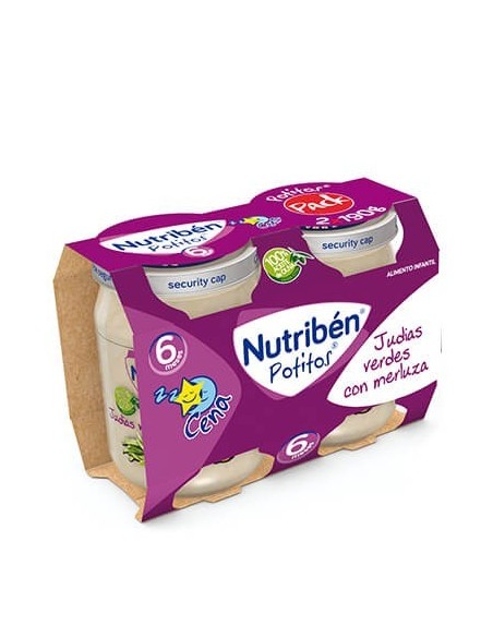NUTRIBEN CENA JUDIAS VERDES CON MERLUZA 2 X 190 G
