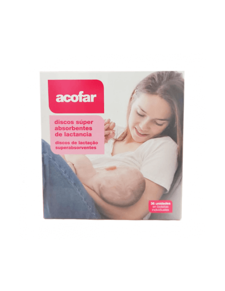 ACOFAR DISCOS SUPER ABSORBENTES DE LACTANCIA  36 UNIDADES