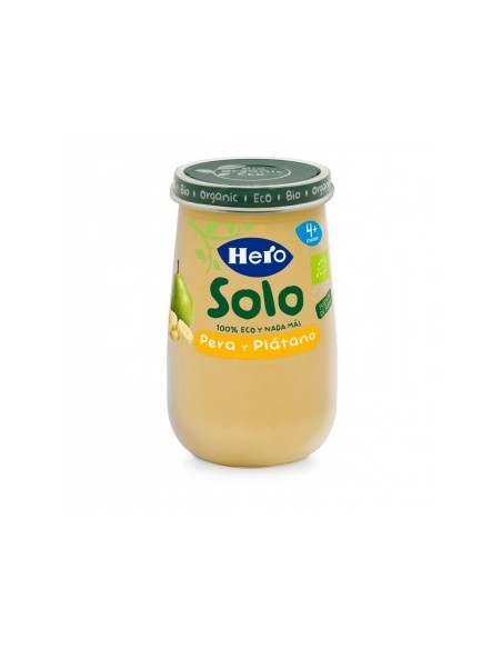 HERO BABY SOLO PERA Y PLATANO  1 ENVASE 190 G