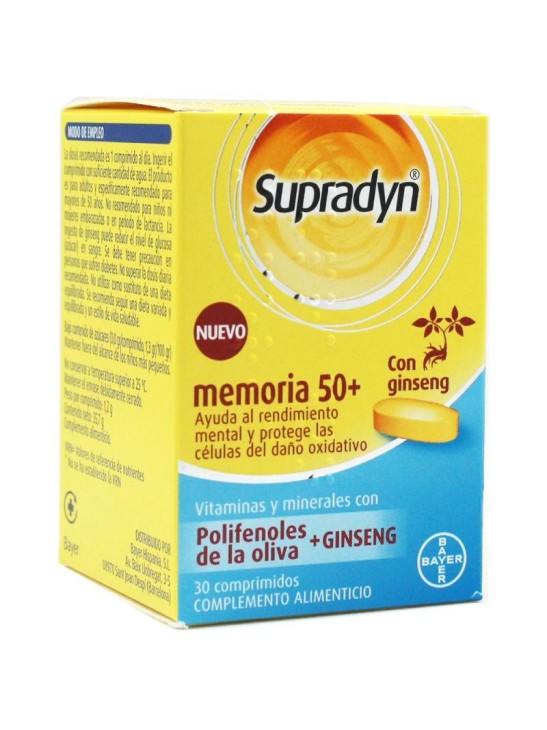 SUPRADYN MEMORIA 50+ 30 COMPRIMIDOS