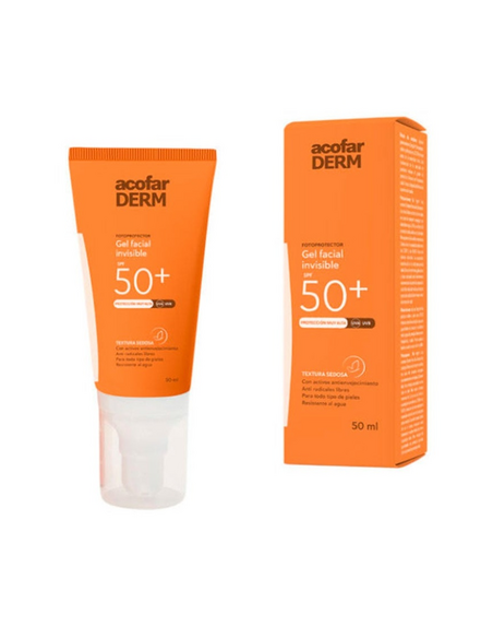 ACOFARDERM SPF 50+ GEL FACIAL INVISIBLE  1 ENVASE 50 ML