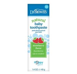 PASTA DENTAL INFANTIL NATURAL BEBE DR BROWN 1 ENVASE 40 G FRESA