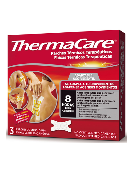THERMACARE PARCHES TERMICOS ADAPTABLES 3 PARCHES