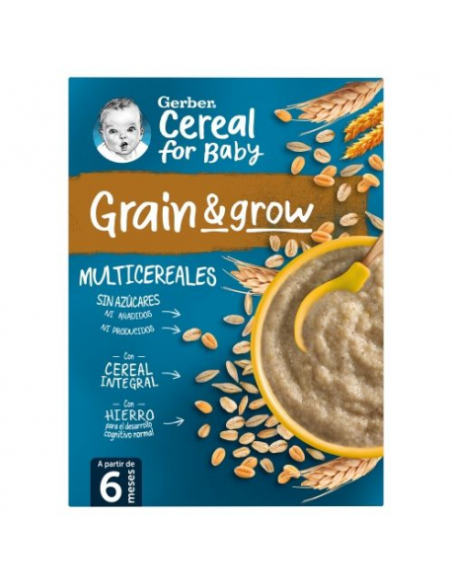 GERBER PAPILLA MULTICEREALES 0% AZUCARES 250 G