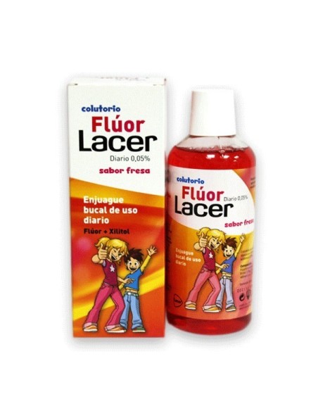 FLUOR DIARIO LACER 0 05% FRESA 500ML