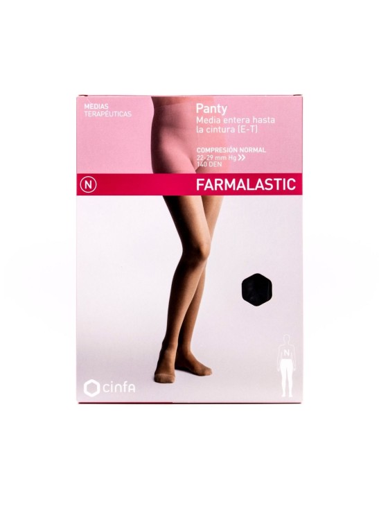 Farmalastic panty-media hasta la cintura (E-T) comp. normal T-extra grande camel 1ud