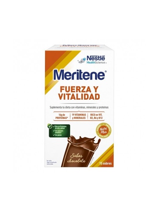 MERITENE CHOCOLATE 30GR 15 SOBRES