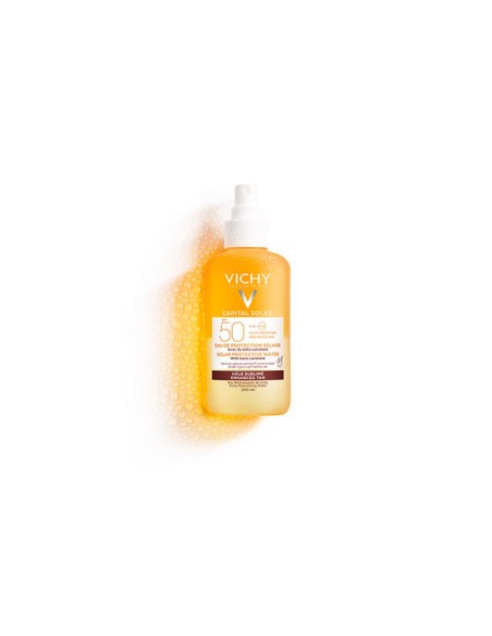 VICHY CAPITAL SOLEIL AGUA DE PROTECCIÓN SOLAR BRONCEADOR SPF50 200ML