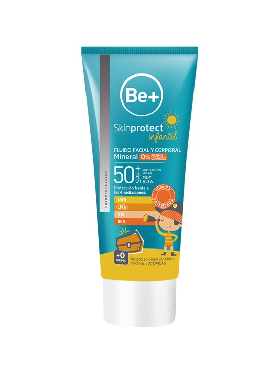BE+ SKINPROTECT FLUIDO FACIAL Y CORPORAL MINERAL INFANTIL 100ML