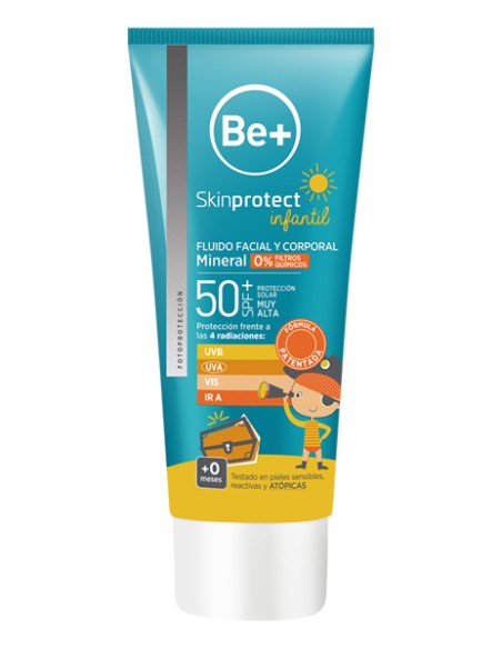 BE+ SKINPROTECT FLUIDO FACIAL Y CORPORAL MINERAL INFANTIL 100ML