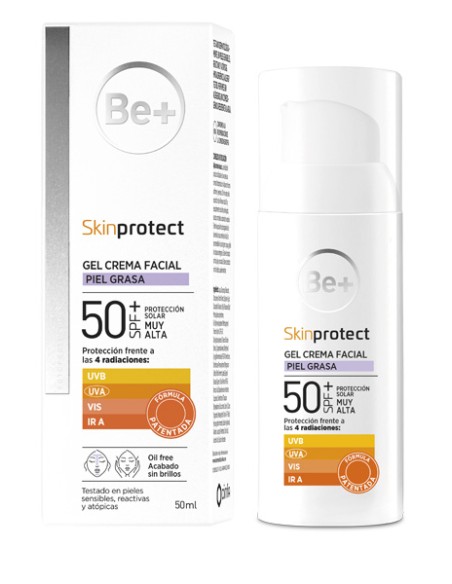 BE+ SKINPROTECT CREMA FACIAL SPF50+ PIEL GRASA