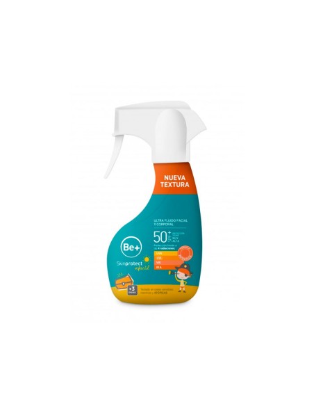 Be+ Skin Protect Infantil Ultra Fluido Facial y Corporal Spf50+