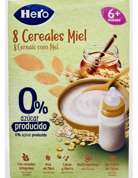HERO 8 CEREALES MIEL 6+MESES 340G