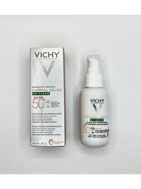 VICHY CAPITAL SOLEIL UV-CLEAR FLUIDO ANTI-IMPERFECCIONES SPF50 40ML