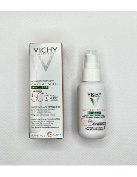 VICHY CAPITAL SOLEIL UV-CLEAR FLUIDO ANTI-IMPERFECCIONES SPF50 40ML