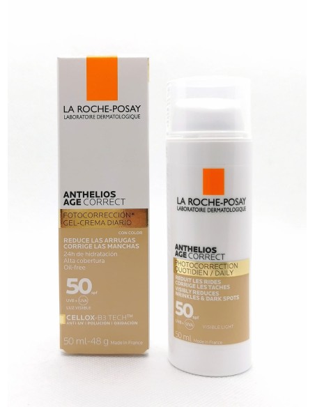 LA ROCHE POSAY ANTHELIOS AGE CORRECT GEL-CREMA DIARIO CON COLOR 50ML