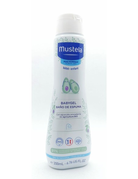 MUSTELA BABYGEL BAÑO DE ESPUMA 200ML