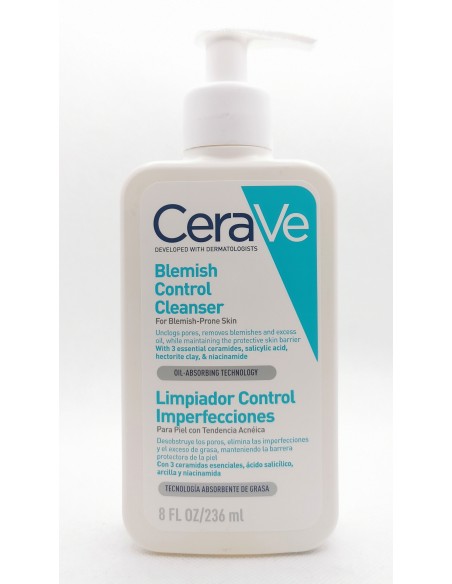 CERAVE LIMPIADOR CONTROL IMPERFECCIONES 1 ENVASE 236 ML