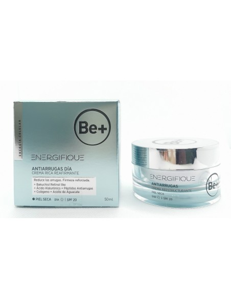 BE+ ENERGIFIQUE CREMA RICA ANTIARUGAS DIA PIEL SECA SPF 20 50ML
