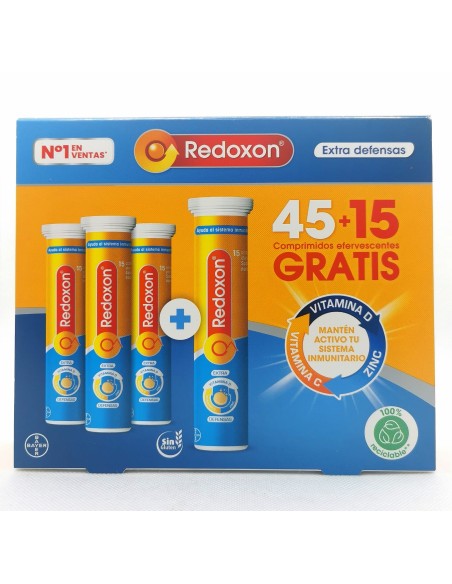 REDOXON EXTRA DEFENSAS 45+15 COMPRIMIDOS EFERVESCENTES
