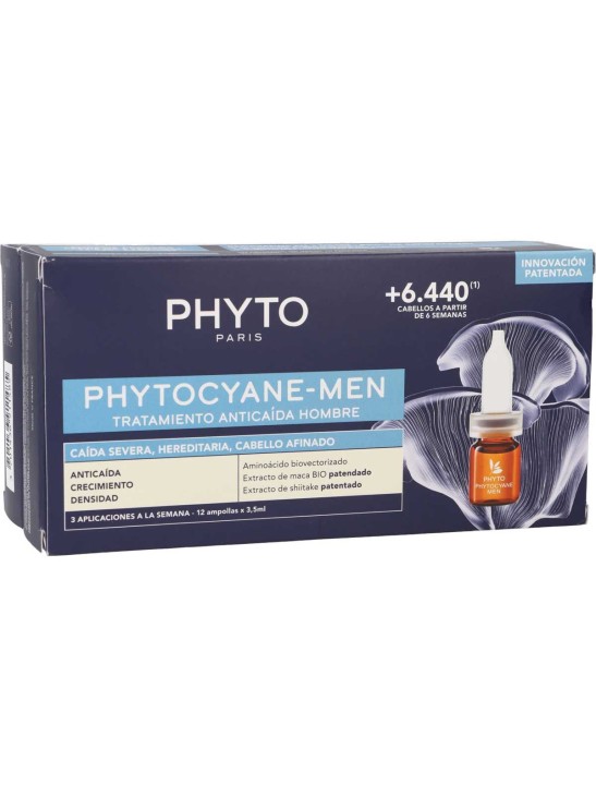 PHYTOCYANE-MEN ANTICAIDA 12 AMPOLLAS