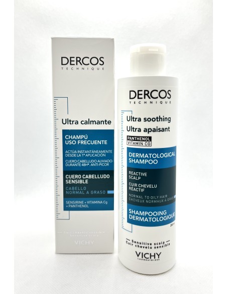 VICHY DERCOS CHAMPU USO FRECUENTE ULTRA CALMANTE CABELLO NORMAL A GRASO 200ML
