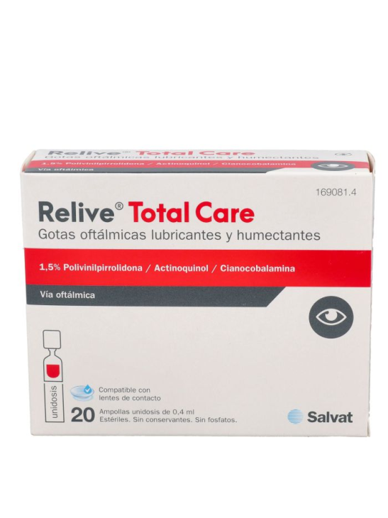 RELIVE TOTAL CARE GOTAS OFTALMICAS 20 MONODOSIS