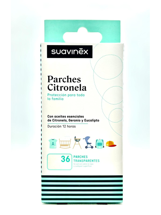 SUAVINEX PARCHES DE CITRONELA 36 PARCHES