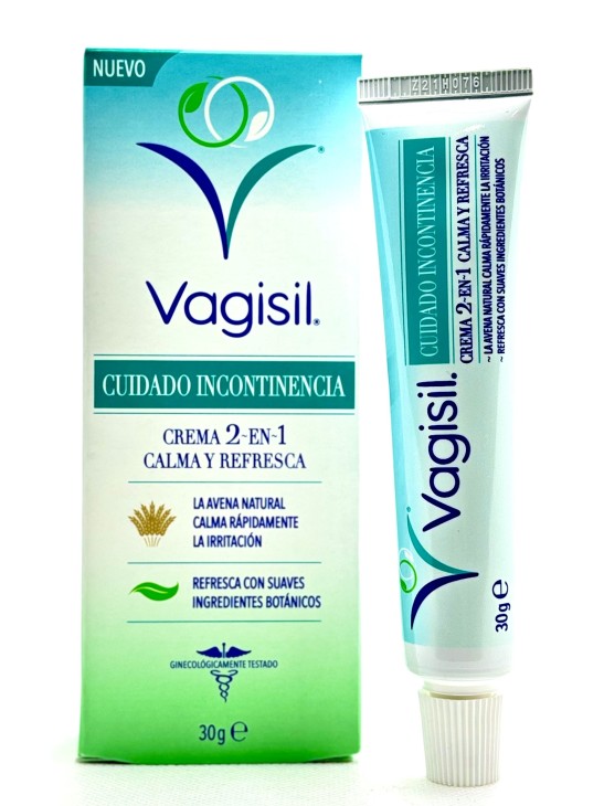 VAGISIL CUIDADO INCONTINENCIA CREMA 2 EN 1 30G