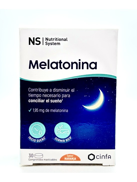 NS MELATONINA 30 COMPRIMIDOS MASTICABLES