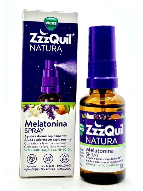 ZZZQUIL NATURA MELATONINA SPRAY 30ML