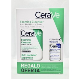 PACK CERAVE GEL LIMPIADOR ESPUMOSO  473 ML + FORMATO VIAJE