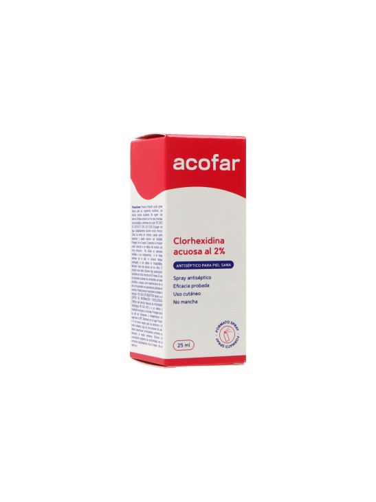 CLORHEXIDINA ACUOSA AL 2 % ACOFAR SPRAY 25 ML