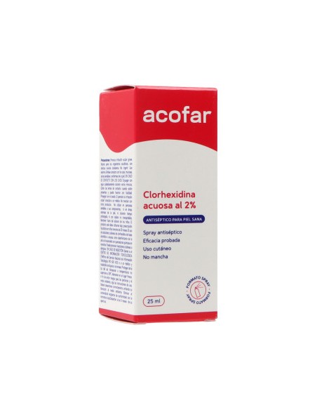 CLORHEXIDINA ACUOSA AL 2 % ACOFAR SPRAY 25 ML