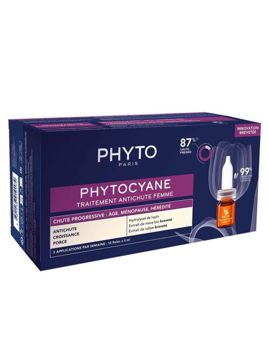 PHYTOCYANE ANTICAIDA PROGRESIVA MUJER  12 AMPOLLAS
