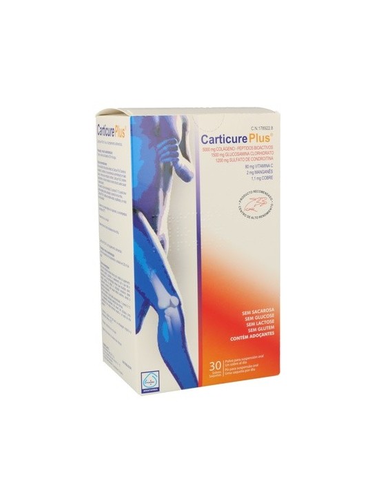 CARTICURE PLUS CONDROITINA + GLUCOSAMINA + COLAGENO 30 SOBRES