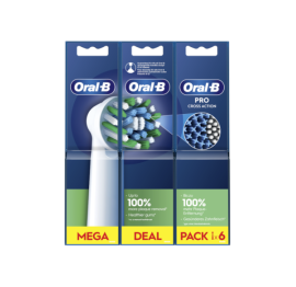CEPILLO DENTAL ELECTRICO RECAMBIO ORAL-B PRO CROSS ACTION 3 XXL 6 CABEZALES DE RECAMBIO
