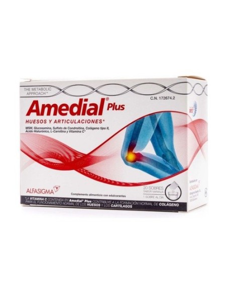 AMEDIAL PLUS  20 SOBRES 5 G SABOR NARANJA