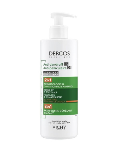 DERCOS TECHNIQUE ANTICASPA CHAMPU + ACONDICIONADOR 390 ML