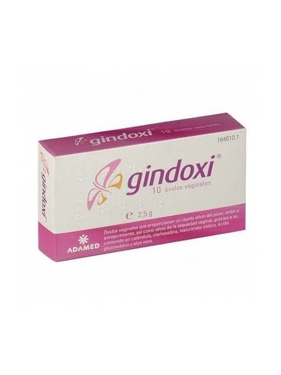 GINDOXI  10 OVULOS VAGINALES 2.5 G