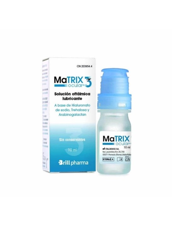 MATRIX OCULAR 3 SOLUCION OFTALMICA LUBRICANTE  1 ENVASE 10 ML