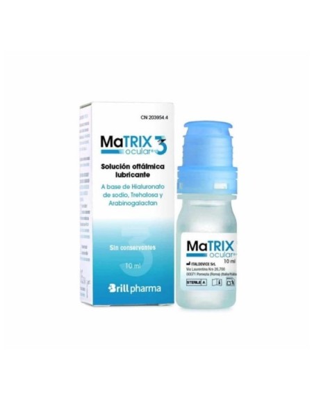 MATRIX OCULAR 3 SOLUCION OFTALMICA LUBRICANTE  1 ENVASE 10 ML