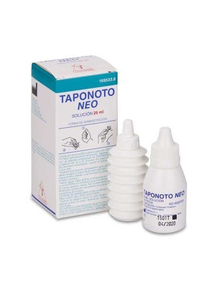 TAPONOTO NEO SOLUCION LIMPIEZA OIDOS  1 VIAL GOTERO 25 ML Y PERA