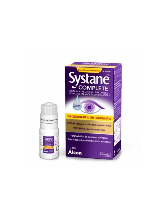 SYSTANE COMPLETE GOTAS OFTALMICAS LUBRICANTES SIN CONSERVANTES 1 FRASCO 10 ML